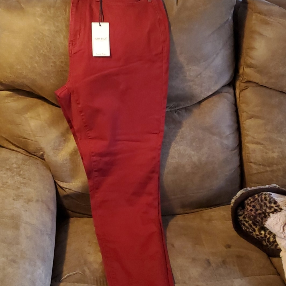 Judy Blue wine colored jeans